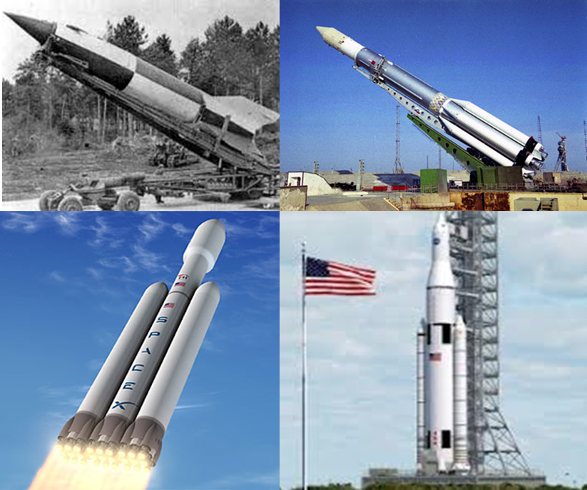 Evolution of rockets From the V2 to heavy lift rockets - war has stimulated rocket development