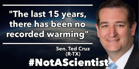 Ted Cruz climate change denier