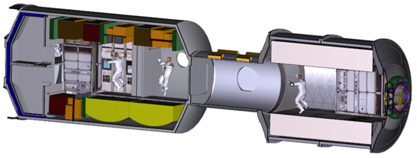 NASA deep space habitat mockup