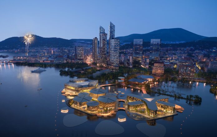 OCEANIX BUSAN_01 Aerial Night